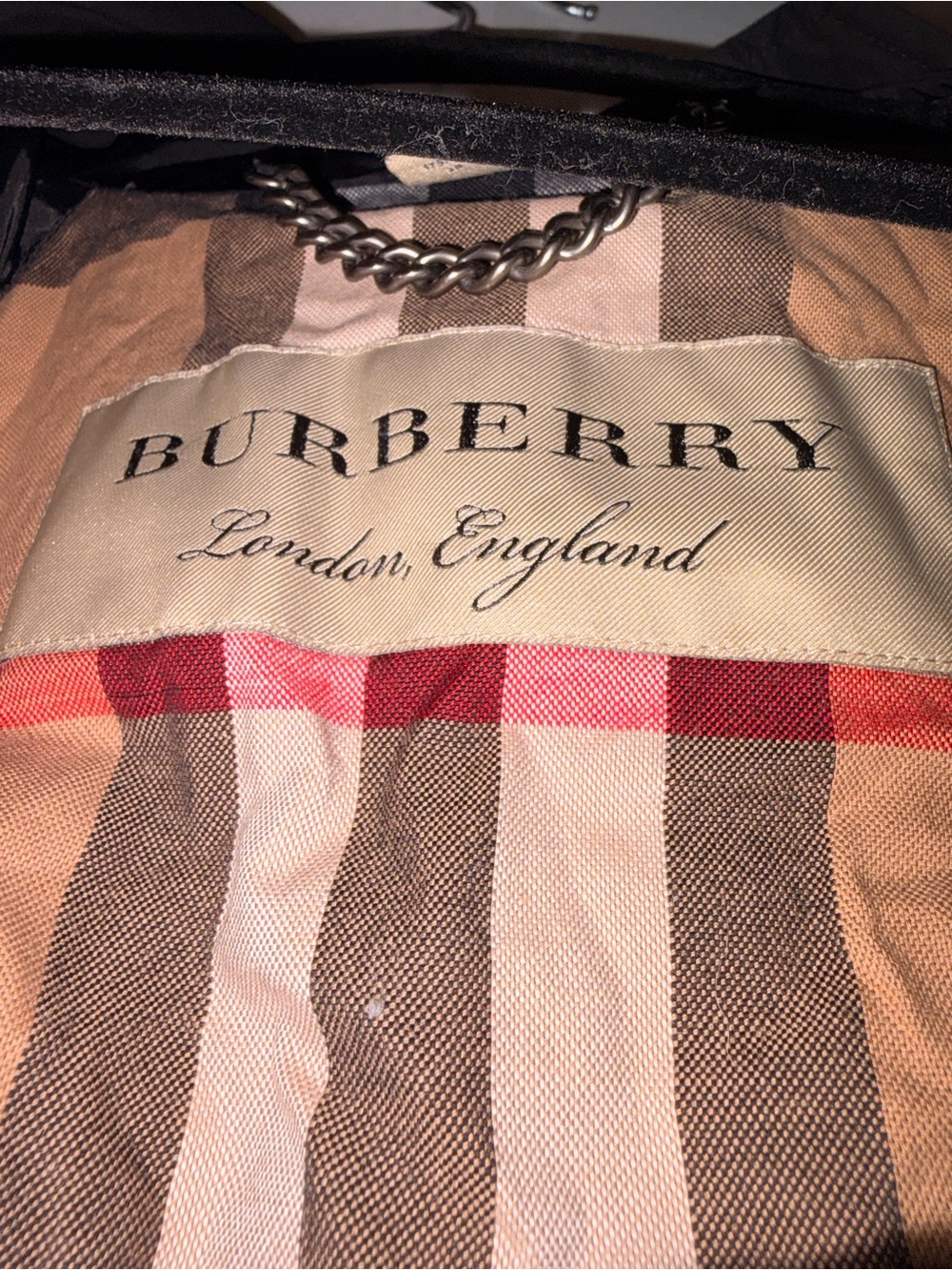 BURBERRY Women's Hooded Coat Size 6 In Black - Picture 4 of 7